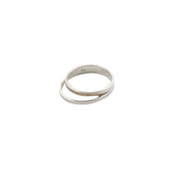 arched silver ring